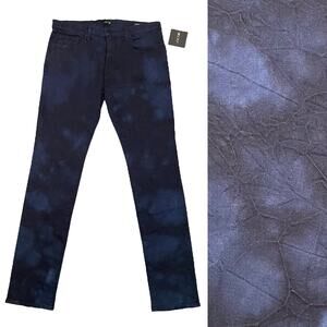 NEW Joe's Jeans Asher Slim Fit Jeans Navy Blue Marble Tie Dye Pattern - Size 32